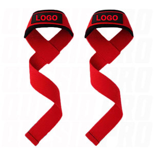 Custom Logo and Design Premium Weight Lifting <b>Straps</b> Sport Adjustable Thick Heavy Duty Gym Wrist Support <b>Straps</b> Weightlifting - Product Image 4