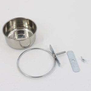 Soporte de Acero Inoxidable para Comedero de Pájaros, con Abrazadera Ajustable, Impermeable, para Loros, Comida y Agua para Pájaros - Product Image 3
