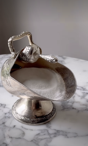 Decorative Metal Swan Shaped Salt Cellar with Spoon for Tabletop Dining Kitchen Decor and Elegant Seasoning Storage - Product Image 4