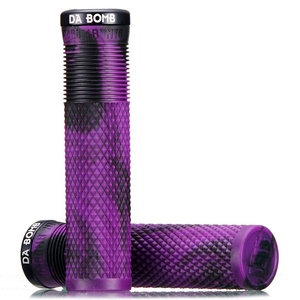 Poignées de vélo de montagne DABOMB MTB Enduro LockOn, nouveau matériau, caoutchouc ultra-adhérent, antidérapantes - Product Image 2