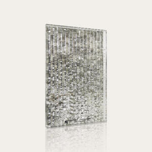 Decoración personalizada grabado al ácido texto pintado arenado arte esculturas interiores uso del diseñador - Product Image 5