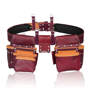 Ceinture à outils en cuir double multifonctionnelle, nouveau design, sur mesure, pour charpentier, en vente à prix raisonnable - Product Image 2