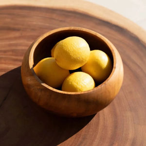 Tazón Decorativo Premium de Raíz de Teca Moderna, Indonesia, Madera Natural Orgánica, Paquete de Varias Piezas para Ramadán, para el Hogar y Restaurantes - Ali - Product Image 3