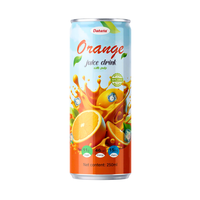 Fruit & groentesap OEM/ODM 250ml slanke blik sinaasappelsap met vruchtvlees Private Label sap met echt vruchtvlees