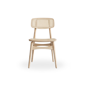 Chaise de salle à manger nordique en bois avec assise tressée, mobilier de restaurant, sièges modernes pour salle à manger - Product Image 5