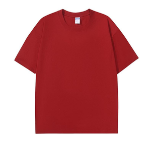 T-shirt imprimé vintage en coton pur à 100% crocheté 220g avec logo personnalisé de haute qualité pour hommes - Product Image 4