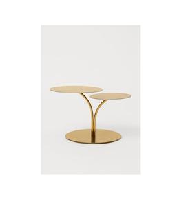 Soporte de metal de doble capa para cupcakes de calidad profesional con un brillo atractivo para celebraciones de lujo y preparación de buffets. - Product Image 1