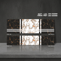 Carreaux de marche et de contremarche en porcelaine numérique émaillée, finition mate, antidérapants, pleine épaisseur, 300x1000mm, 200x1000mm