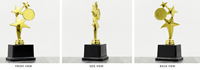 Trophée en plastique magnifiquement conçu pour toutes les occasions.