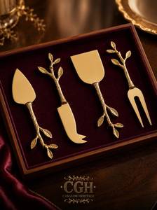 Offre Spéciale : Ensemble Complet d'Ustensiles de Cuisine en Acier Inoxydable Plaqué Or – Spatule à Long Manche, Louche, Pince, Fouet, Ustensiles de Service pour Fêtes - Product Image 2