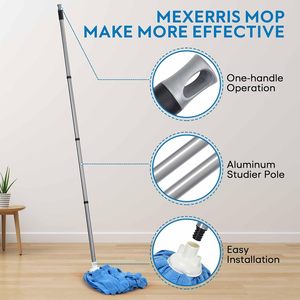Serpillère professionnelle en coton à code couleur, robuste, pour nettoyage humide et sec, durable, réutilisable, pour usage commercial et professionnel, vente en gros - Product Image 3