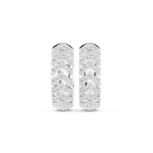 Pendientes de Aro Bali con Circonitas y Diseño de Estrella en Plata de Ley 925, Joyería Glamurosa y Moderna para Mujer - Product Image 2