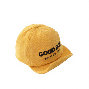 Casquettes de baseball en velours côtelé personnalisées SELF INDUSTRY, brodées sur mesure, unisexe, 7 panneaux, 100 % coton, décontractées, vente en gros - Product Image 2