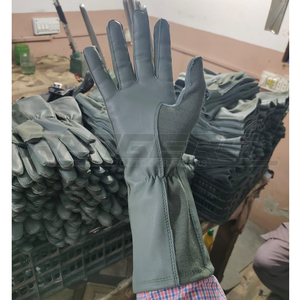Nomex Tactical <b>Gloves</b> Gray Color Lightweight Long Cuff <b>Gloves</b> Industrial Safety OEM Bulk Heat Protection Fire Resistant <b>Gloves</b> - Product Image 4