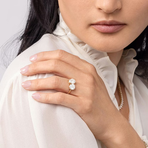 Anillo de Compromiso Toi Et Moi con Diamante Cultivado en Laboratorio y Diseño de Doble Piedra - Product Image 5