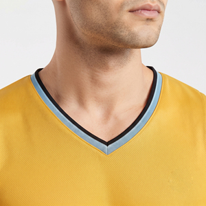 เสื้อเจอร์ซีย์เน็ตบอลชายแบบสั่งทำพิเศษ เสื้อเจอร์ซีย์เน็ตบอลชายสำหรับฝึกซ้อมกีฬา เสื้อเจอร์ซีย์เน็ตบอลชายคอวี - Product Image 4