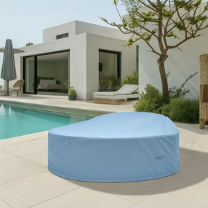 Housses sur mesure pour lit de jardin rond en PU enduit, ajustement parfait, support OEM/ODM, résistantes aux UV, haute qualité, service de personnalisation en gros - Product Image 5