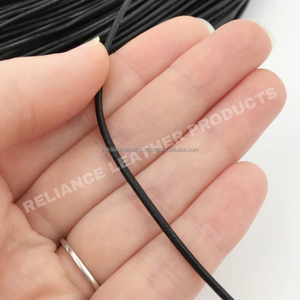 สายหนังสีดำขนาด 1.5 มม. สำหรับงาน DIY ทำเครื่องประดับและงานฝีมือ - Product Image 1