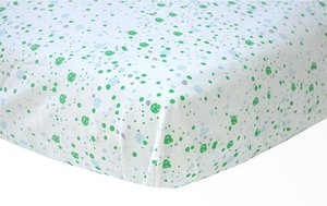 Algodón orgánico 100% de alta calidad, venta al por mayor, juegos de cama para bebés de fábricas, patrón de puntos, gran oferta, cunas hechas a mano para sábanas para bebés - Product Image 3