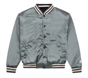 แจ็คเก็ตเบสบอลแบบสั่งทำพิเศษ คุณภาพสูง OEM ทรงหลวม แขนยาว สไตล์ Letterman สำหรับผู้หญิง  แบบมหาวิทยาลัย - Product Image 4