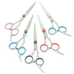 Ciseaux de coiffure professionnels Morje, lame en acier inoxydable, pointe acérée, pour droitiers, manche moyen, en acier inoxydable - Product Image 3