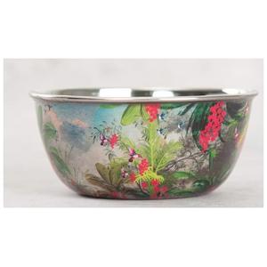 ชุดอาหารค่ำยอดนิยมสำหรับใช้ในบ้านทุกวัน ราคาขายส่ง ชามเคลือบเงา ชามใส่ผลไม้โลหะดีไซน์ไม่ซ้ำใคร - Product Image 1