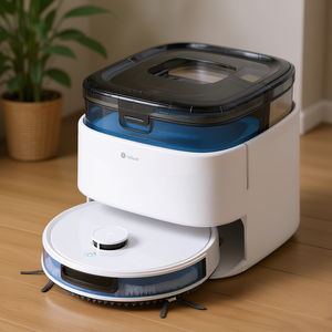 Robot Vacuum and <b>Mop</b> with 12000Pa Laser Navigation Dual <b>Rotating</b> <b>Mops</b> - Product Image 3