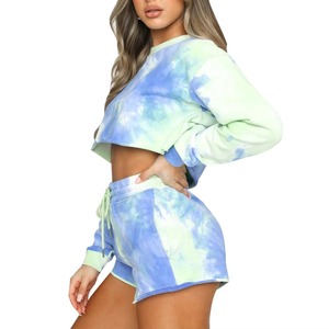 Best quality top <b>material</b> Women's Tie <b>Dye</b> Crop Top Hoodies Best high demanding latest version Women's Tie <b>Dye</b> Crop Top Hoodies - Product Image 5