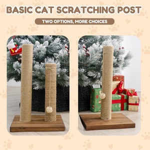 MEOW LOVE PET Dernières Nouveautés Arbre d'activités pour chat, Griffoir mural en bois écologique, Hamac en pin, 5 pièces, Pour tous les animaux de compagnie - Product Image 2