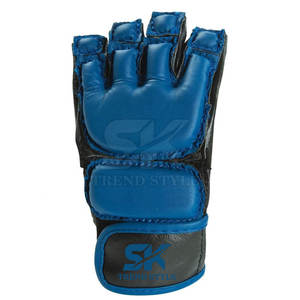 Gants en cuir demi-doigts à faible MOQ, qualité supérieure, pour la boxe, dernier design - Product Image 2