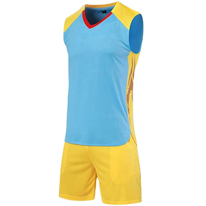 ชุดวอลเลย์บอลชายแบบสั่งทำพิเศษ พิมพ์โลโก้ด้วยเทคนิค Sublimation สีพื้น แขนกุด สไตล์สปอร์ต มีจำหน่าย - Product Image 1