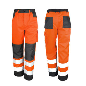 Pantalones de Trabajo Unisex de Alta Visibilidad, Ligeros, de Algodón, con Cinta Reflectante Multicolor, Logotipo Personalizable, Ropa de Trabajo de Seguridad - Product Image 2