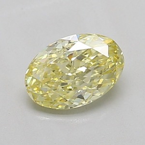 Diamant Jaune Fantaisie de 1,03 Carat, Taille Ovale, Polissage Excellent, Clarté VS1, Cultivé en Laboratoire, Certifié IGI, Pierre Précieuse Brillante et Scintillante - Product Image 1