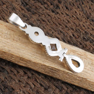 Natural <b>Citrine</b> <b>Pendant</b> 925 Sterling Silver Honey <b>Citrine</b> Necklace November Birthstone Jewelry Women Wholesale Factory Price - Product Image 4