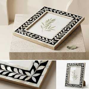 Marco de Fotos Personalizado de Lujo Hecho a Mano con Incrustaciones de Madreperla, Forma y Tamaño Personalizados con Acabado Pulido para una Decoración Elegante del Hogar - Product Image 3