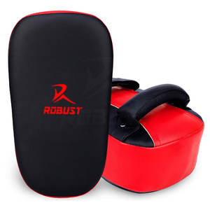 แผ่นรองเตะหนังวัวน้ำหนักเบาสำหรับการฝึกซ้อมมวยและศิลปะการต่อสู้ ป้องกันได้ดีและจับถนัดมือในช่วงการฝึกซ้อมที่ยาวนาน - Product Image 6