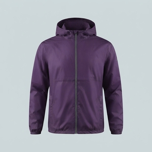 Chaqueta Cortavientos para Hombre con Cierre de Cremallera, Mangas Largas, Capucha, Precio Económico, Nueva Llegada, Venta al Por Mayor, Alta Calidad - Product Image 4