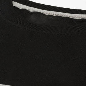 เสื้อสเวตเชิ้ตคอกลมแขนแร็กแลนผู้ชาย ทรงปกติ ผ้าถักนิตติ้ง คอตตอน สไตล์ลำลองสำหรับฤดูใบไม้ร่วง ลายบล็อกสี - Product Image 4