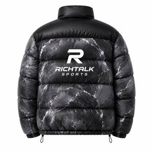 New Style Men Stand Collar Puffer Jacket Soft Warm <b>Fabric</b> Comfortable Durable Material Breathable Eco-Friendly Winter - Product Image 2