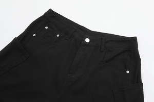 Jean décontracté en denim délavé 3D, coupe droite ample et large, style rétro américain, pour hommes et femmes, automne/hiver - Product Image 4