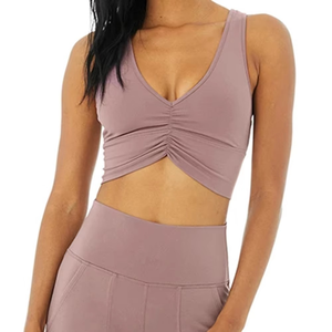 Vêtements de sport en gros sous marque privée : Ensemble de yoga taille haute, ensemble de leggings anti-transparence pour femmes - Product Image 6