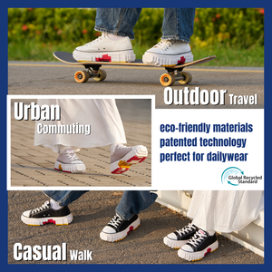 Eco-Friendly Canvas Casual Walking <b>Shoes</b> Retro Thick Sole Arch Support High Top Sporty Style Slip Resistant Winter - Product Image 3