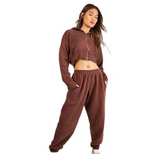 Nuevos Conjuntos Deportivos de Invierno para Mujer, de Alta Calidad, Cierre Completo, Corte Regular, Cintura Elástica, 2 Piezas - Product Image 6