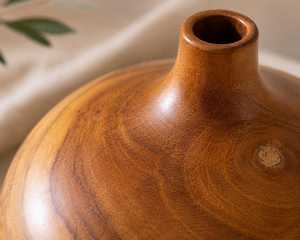 Jarrón de Madera de la Mejor Calidad con Acabado Natural Hecho a Mano para Flores Artificiales, Decoración Rústica del Hogar y Suministro al por Mayor para Exportación - Product Image 5