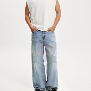 กางเกงยีนส์ทรงแบ็กกี้สำหรับผู้ชาย ดีไซน์ล่าสุด บริการ OEM คุณภาพพรีเมียม สวมใส่สบาย - Product Image 5