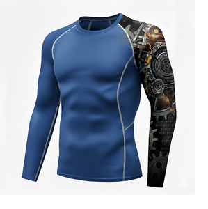 High Quality Sports Rash Guard Short Customized OEM Design Breathable Eco-Friendly Anti-Bacterial Quick Dry Unisex Compression - Product Image 5