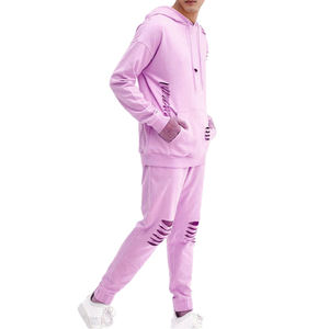 Apparelzest Survêtement Homme Haute Qualité Délavé à l'Acide 2-en-1 Hiver Séchage Rapide Personnalisable Vintage 100% Coton Effet Délavé Soleil - Product Image 1