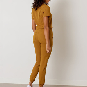 Fashion Nursing Scrubs <b>Set</b> Hospital Uniform New Color Medical Scrubs <b>Set</b> Wholesale Supplier OEM Breathable Scrub Uniform - Product Image 2