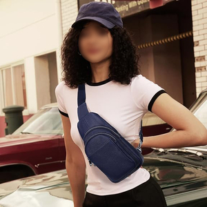 Sac bandoulière unisexe en PU avec sangle arquée détachable, fermeture éclair étanche, style minimaliste, pochette de chasse inférieure à 21L - Product Image 5