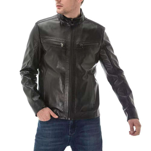 <b>jacket</b> for men <b>Sheepskin</b> High Quality Leather <b>Jacket</b> for Men Water Resistant and Custom Color Latest Fashion Leather Men <b>Jacket</b> - Product Image 2